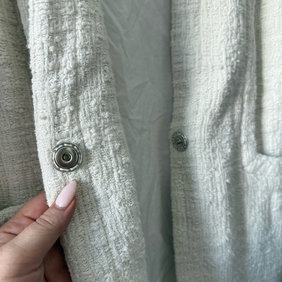 IRO Paris cream cotton tweed boucle belted Ankyl jacket - size FR 36 (US 6) - Picture 10 of 12